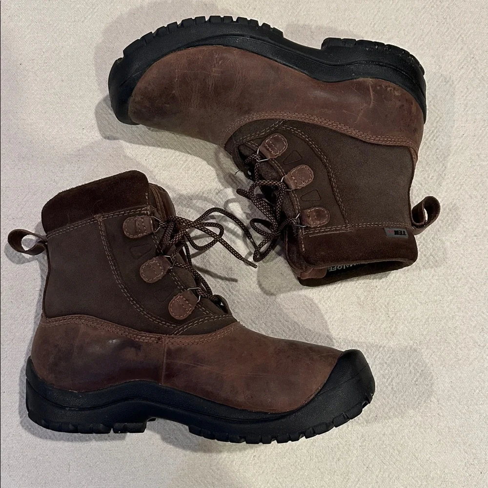 L.L. Bean Men's Dark Brown Lace-Up Boots 9